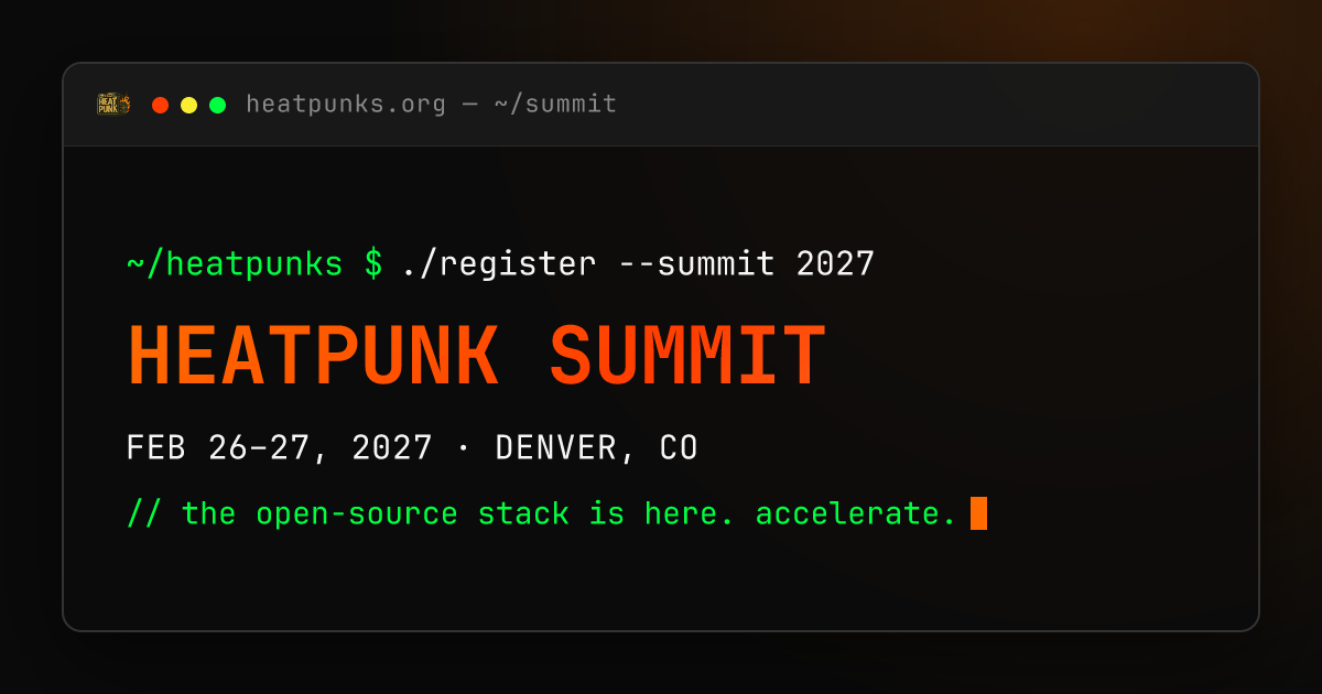 2027 Heatpunk Summit Waitlist Open!