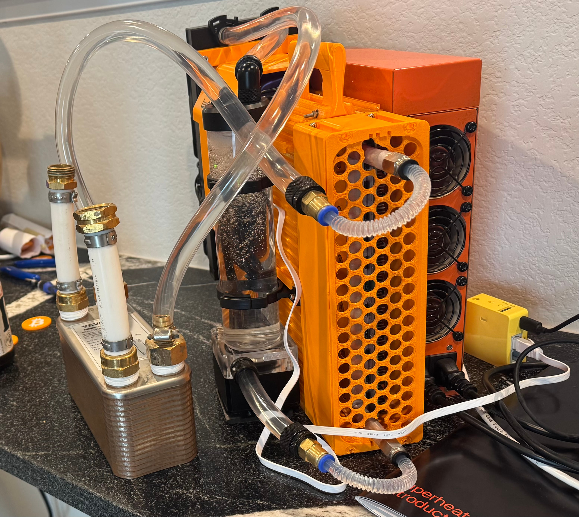 Portable hot water: heating a camper van hot water tank
